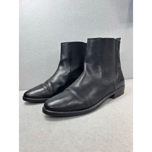 Coach Lucia Black leather Chelsea boot women's 8.5 - Picture 4 of 13